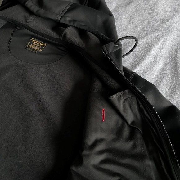 BURTON BONDED FULL-ZIP HOODIE TRUE BLACK - Picture 7 of 8